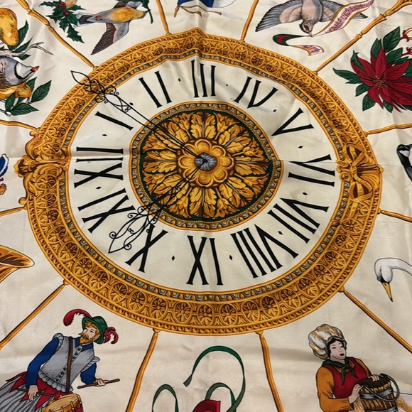 12 days of Christmas silk scarf - Picture 2 of 2